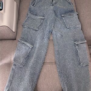 Maniere De Voir Blue Ankle & Cropped Jeans